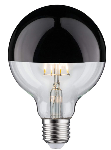LED bulb 95mm black mirror 8W